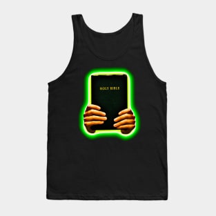 Hand holding holy bible Tank Top